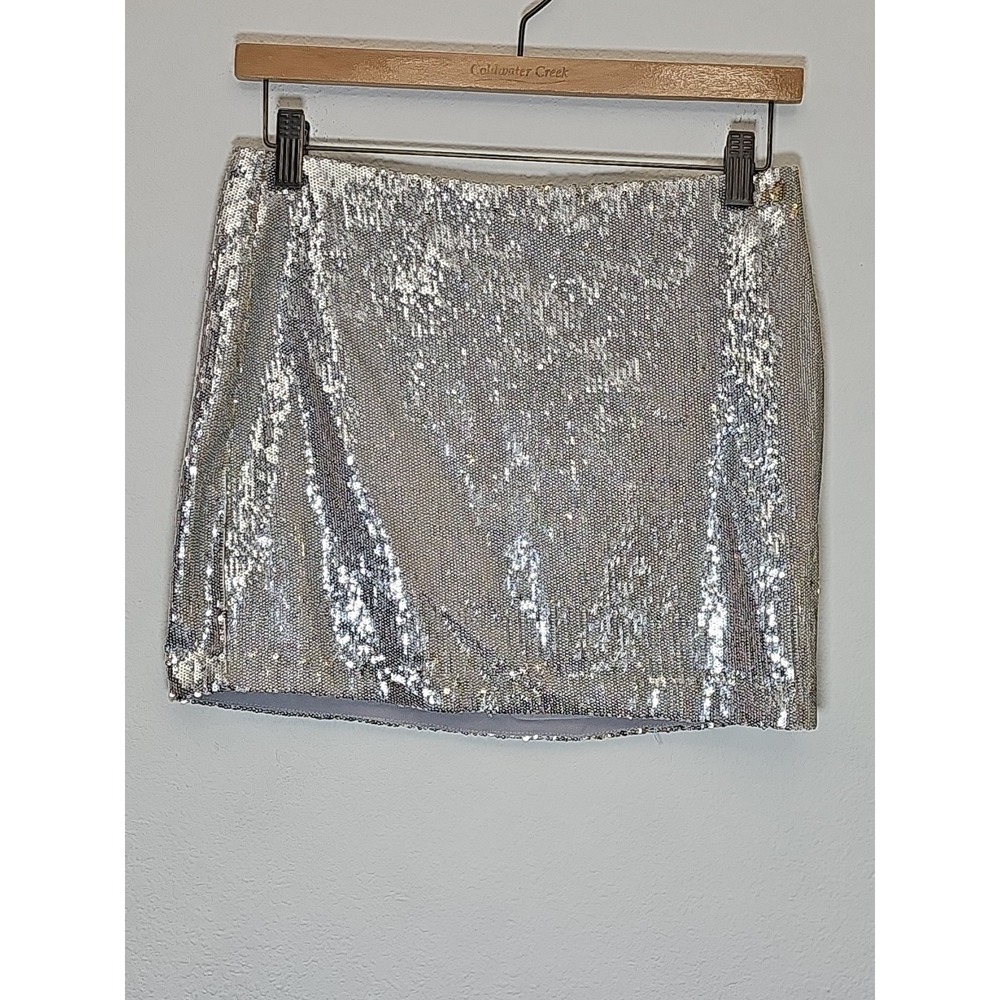 PaPaya Silver/Gold‎ Sequin Women's Mini Skirt